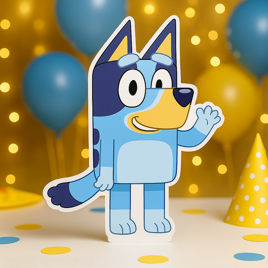 Bluey birthday decorations foam cutout centerpiece for kids’ party tables