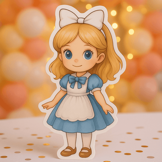 Alice in Wonderland Alice birthday decorations foam centerpiece