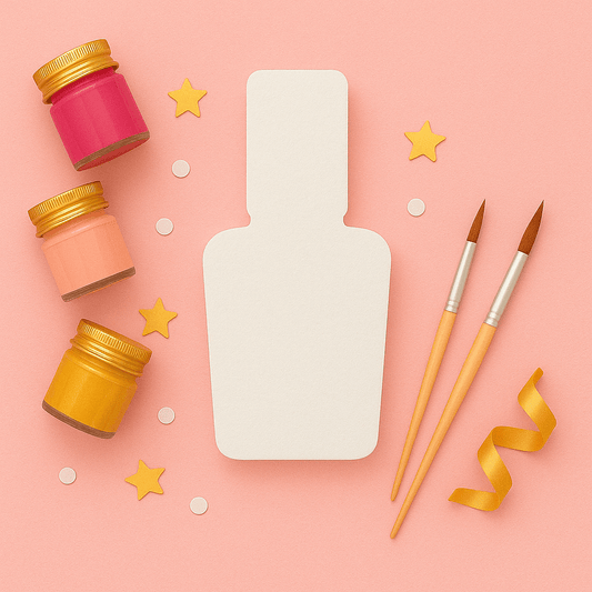 Unpainted nail polish foam shape in EPS styrofoam for DIY crafts and party decorations

