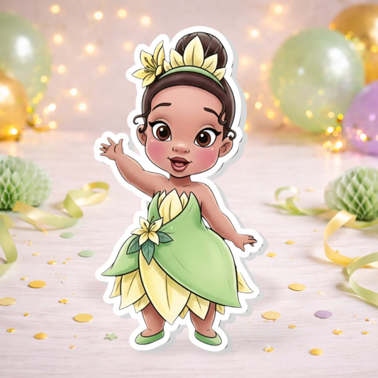 Princess Tiana centerpiece foam cutout standing decoration for princess and the frog birthday party table